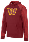 Zubaz NFL Men's Washington Commanders Elevated Logo Viper Hoodie