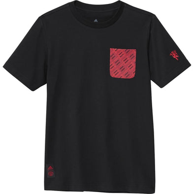 Adidas Youth Boys Manchester United Tee, Black
