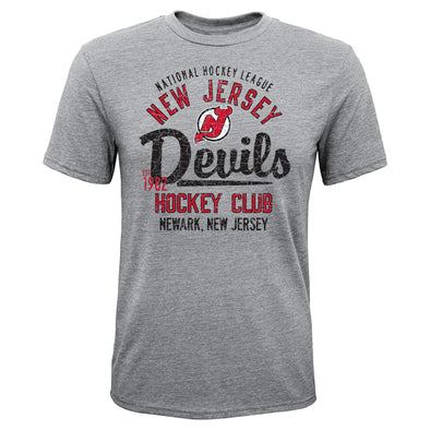 Outerstuff NHL Youth Boys New Jersey Devils Ice Traditions Triblend T-Shirt