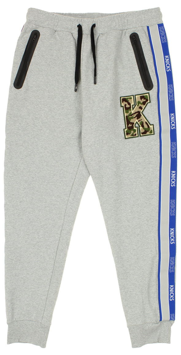 FISLL NBA Men's New York Knicks Chenille Applique Joggers