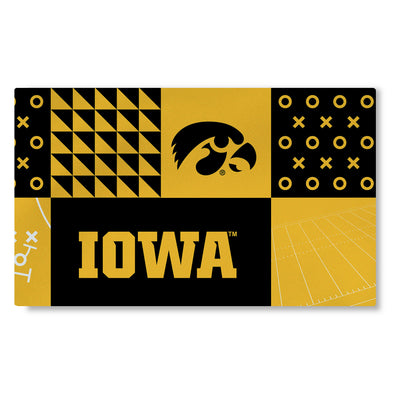 Northwest NCAA Iowa Hawkeyes Colorblock Washable Area Living Rug, 36" x 60"