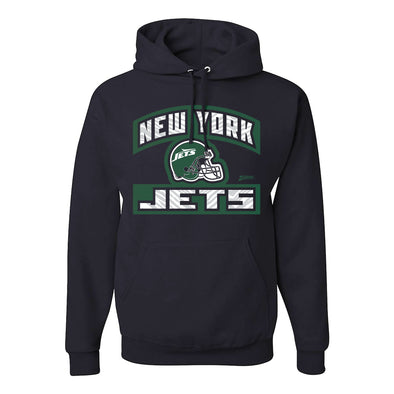 Zubaz NFL New York Jets Unisex Pullover Fleece Hoodie for Adult Men and Women, Z2T Helmet Outline, Black