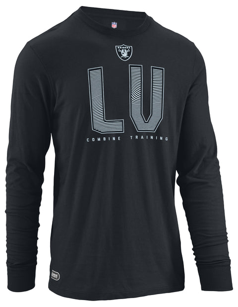 Outerstuff NFL Men's Las Vegas Raiders Record Setter Long Sleeve Tee