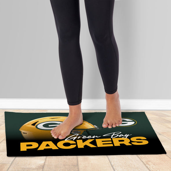 Northwest NFL Green Bay Packers Headspace Washable Area Floor Rug, 20" x 32"