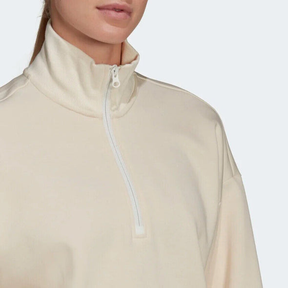 Adidas Women's Sportswear Future Icons Quarter-Zip Sweatshirt, Non-dyed