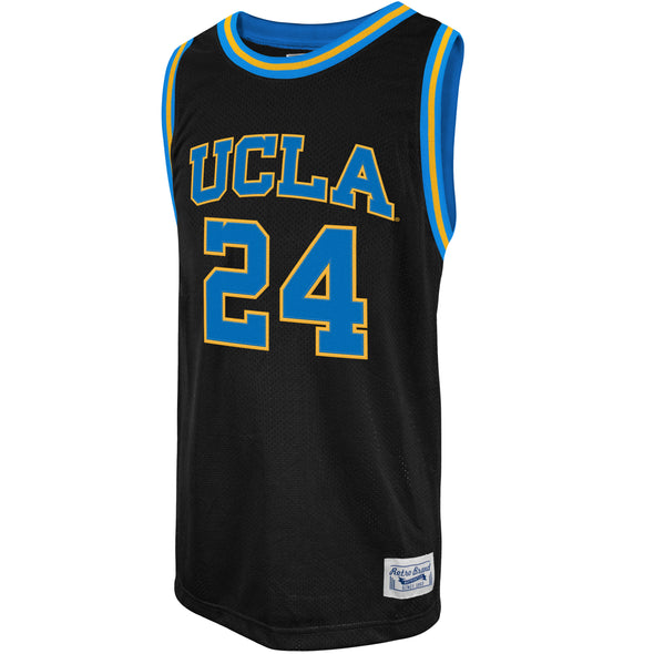 Original Retro Brand NCAA Men's UCLA #24 Bruins Jaime Jaquez Jr Tackle Twill Jersey, Black