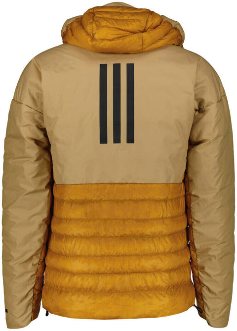 Adidas Women's Terrex Myshelter Down Hooded Coat Jacket, Mesa/Halo Blush