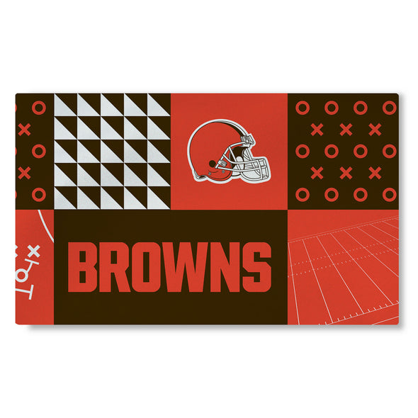 Northwest NFL Cleveland Browns Colorblock Washable Area Living Rug, 36" X 60"