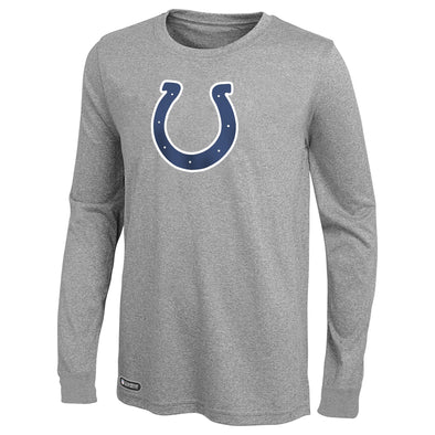 Outerstuff NFL Men's Indianapolis Colts Primary Stadium Logo Long Sleeve Tee