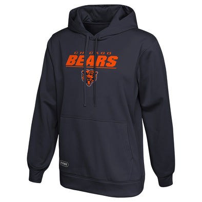 Outerstuff NFL Men's Chicago Bears Stated Pullover Hoodie, Navy