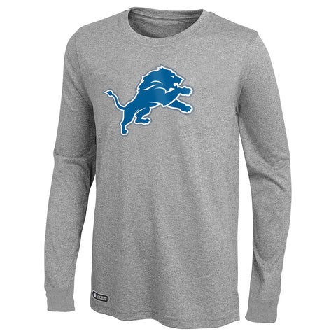 Outerstuff NFL Men's Detroit Lions Primary Stadium Logo Long Sleeve Tee