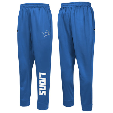 Outerstuff NFL Men's Detroit Lions Side Line Elastic Tech Joggers