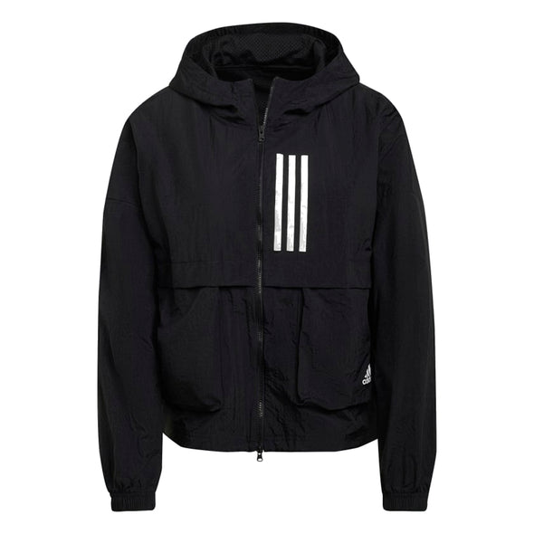 Adidas Women's Sportswear W.N.D Windbreaker, Black