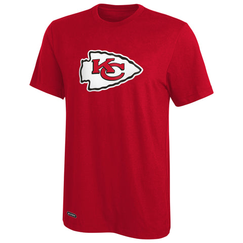 Outerstuff NFL Men's Kansas City Chiefs Primary Stadium Logo Tee, Red