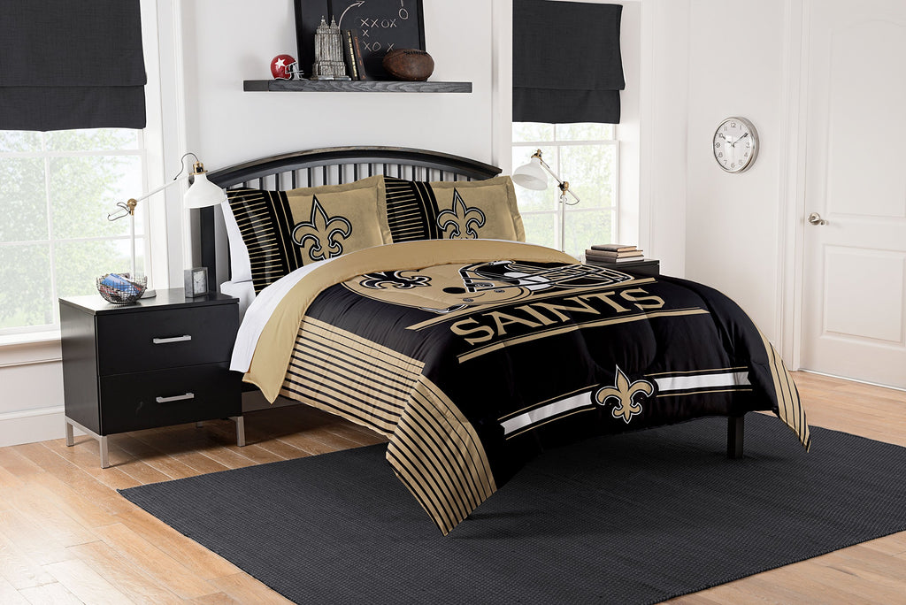 New Orleans deals Saints NFL Comforter Bedding Team Logo Bed in Bag Set