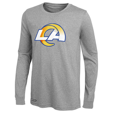 Outerstuff NFL Men's Los Angeles Rams Primary Stadium Logo Long Sleeve Tee