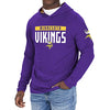 Zubaz NFL Men's Minnesota Vikings Solid Team Hoodie With Camo Lined Hood