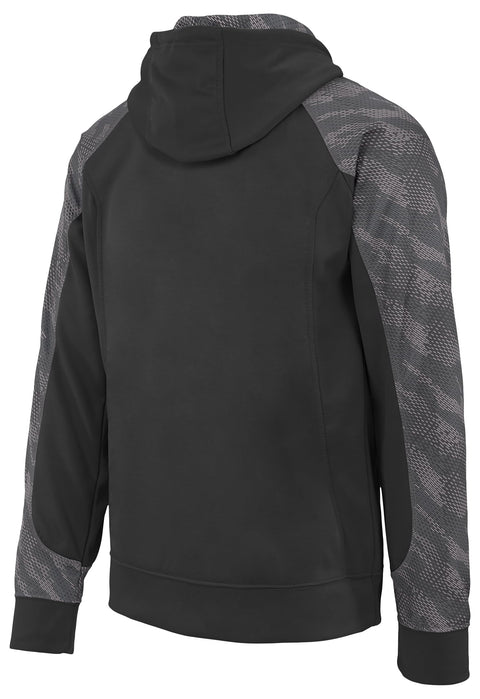 Zubaz NFL Men's New Orleans Saints Elevated Logo Viper Hoodie