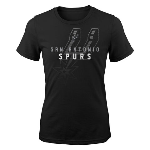 Outerstuff NBA Youth Girls San Antonio Spurs Fadeaway Short Sleeve T-Shirt