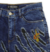 FISLL NBA Men's Cleveland Cavaliers Jeans with Distressed Claw Marks