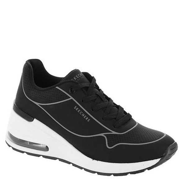 Skechers Women's Million Air Higher Lifted Sneakers, Black