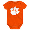 Outerstuff NCAA Infant Unisex Clemson Tigers Born to Be 3-Pack Bodysuit Set