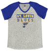 Outerstuff NHL Youth Girls St. Louis Blues Dolman Style Short Sleeve T-Shirt