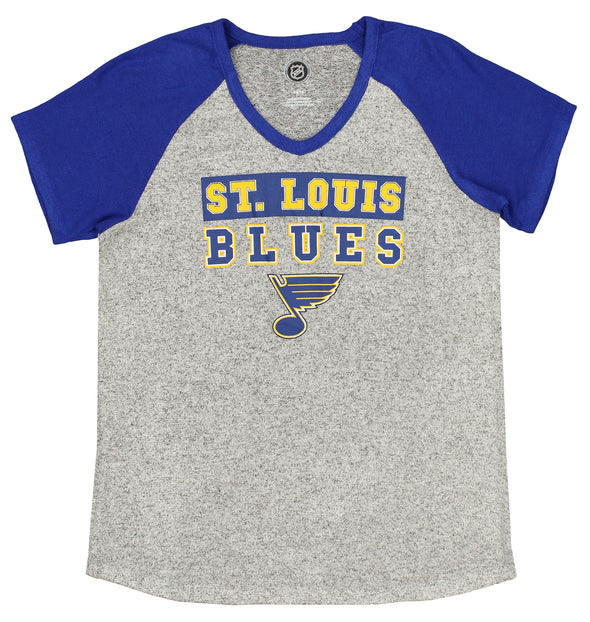 Outerstuff NHL Youth Girls St. Louis Blues Dolman Style Short Sleeve T-Shirt