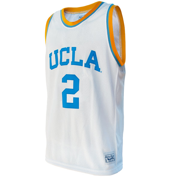 Original Retro Brand NCAA Men's UCLA Bruins #0 Lonzo Ball Tackle Twill Jersey