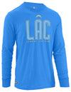 Outerstuff NFL Men's Los Angeles Chargers Record Setter Long Sleeve Tee