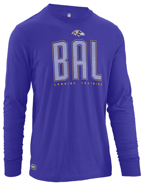 Outerstuff NFL Men's Baltimore Ravens Record Setter Long Sleeve Tee