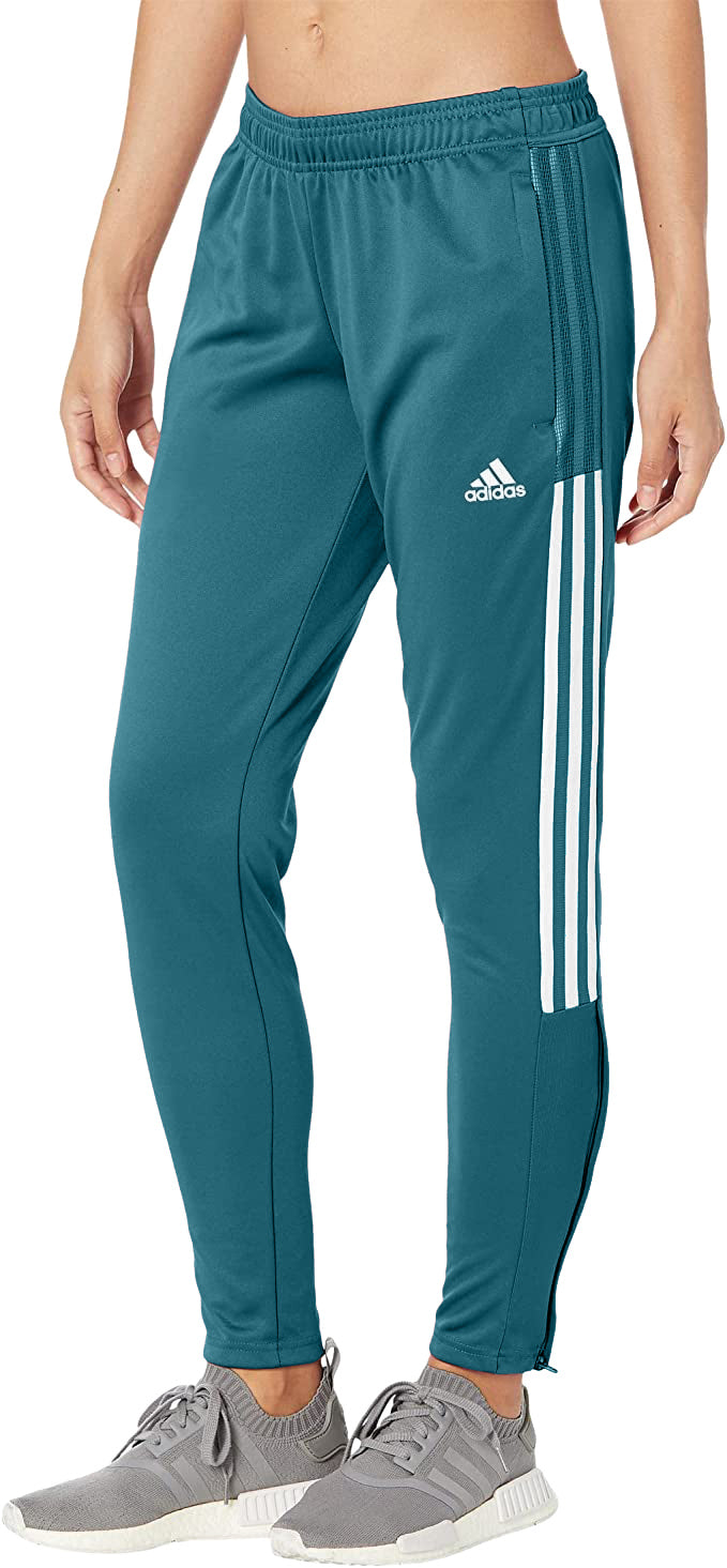 Adidas Women's Navy Blue 3 Stripe Nylon Windbreaker Track Soccer Pants Small