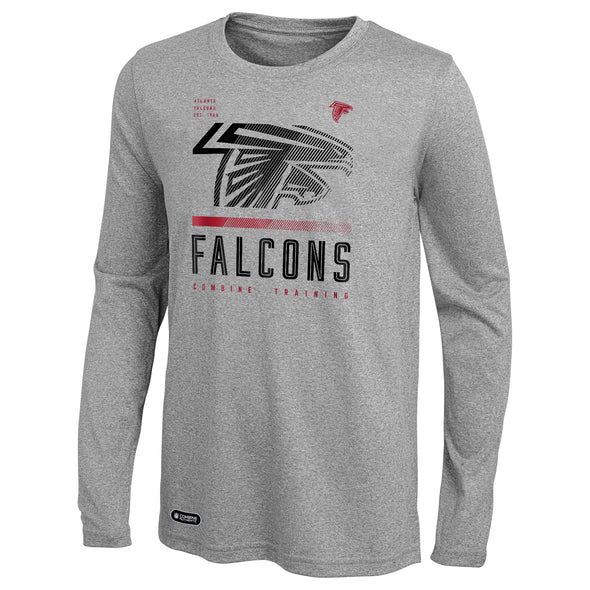 Outerstuff NFL Men's Atlanta Falcons Red Zone Long Sleeve T-Shirt Top