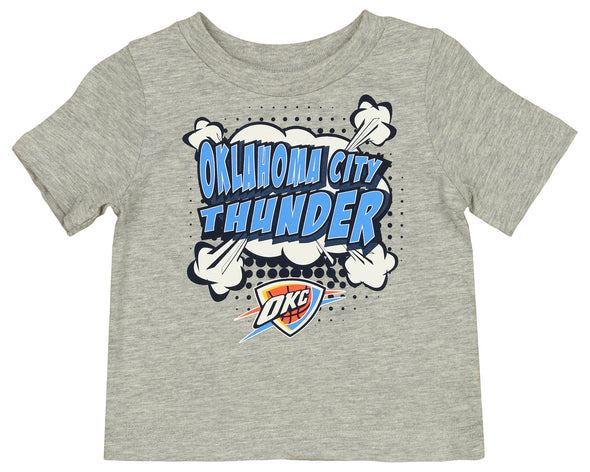 Outerstuff NBA Toddler Oklahoma City Thunder Short Sleeve Tee, Gray