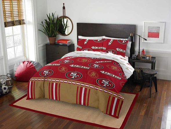 Northwest NFL San Francisco 49ers Rotary Bed In A Bag Set, Queen