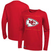 Outerstuff NFL Men's Kansas City Chiefs Side Drill Long Sleeve Shirt
