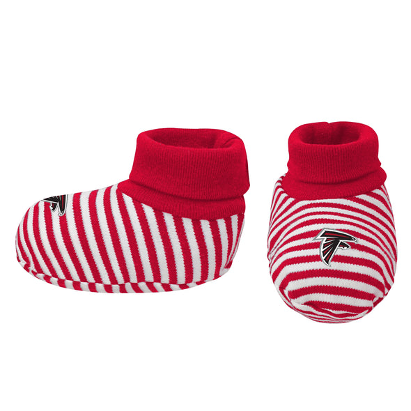 Outerstuff NFL Newborn Atlanta Falcons One Size Beanie & Bootie Socks Set