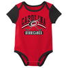 Outerstuff NHL Infant Unisex Carolina Hurricanes Variery 3-Pack Bodysuit Set