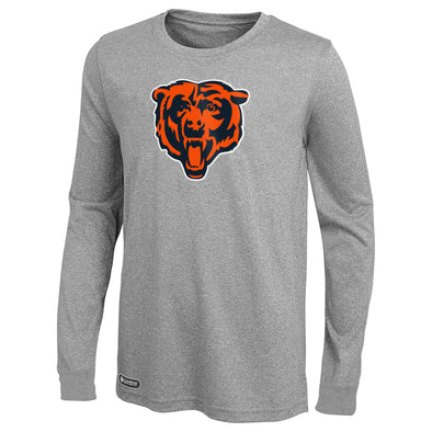 Outerstuff NFL Men's Chicago Bears Primary Stadium Logo Long Sleeve Tee