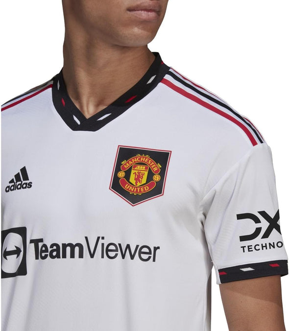 Adidas Men's Manchester United 22/23 Away Authentic Jersey, White