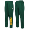 Outerstuff NFL Men's Green Bay Packers Side Line Elastic Tech Joggers