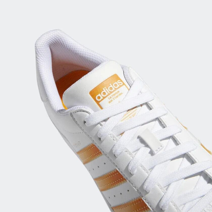 adidas Men's Superstar Low Shoes, Cloud White/Orange Rush/Acid Orange adidas Men's Superstar Low Shoes, Cloud White/Orange Rush/Acid Orange