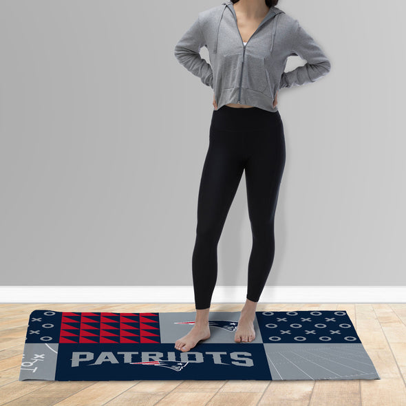 Northwest NFL New England Patriots Colorblock Washable Area Living Rug, 36" X 60"
