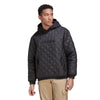 Adidas Men's Quilted Hoodie Sweatshirt, Black