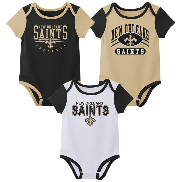 Outerstuff NFL Infant Unisex New Orleans Saints Variety 3-Pack Set