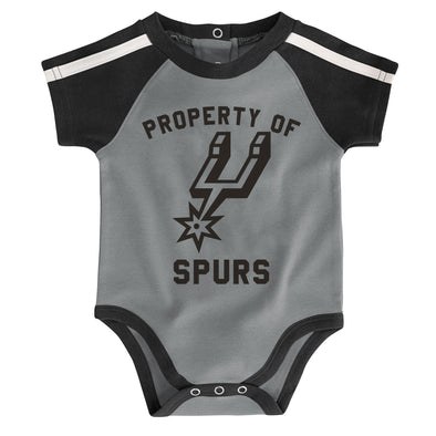 Outerstuff NBA Newborn San Antonio Spurs Rebound 3-Piece Creeper Set