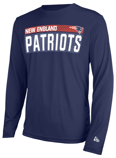 New Era NFL Men's New England Patriots Blitz Performance Long Sleeve T-Shirt