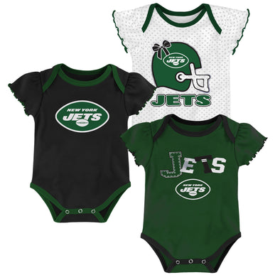 Outerstuff NFL Infant New York Jets 3-Pack Bodysuit Set