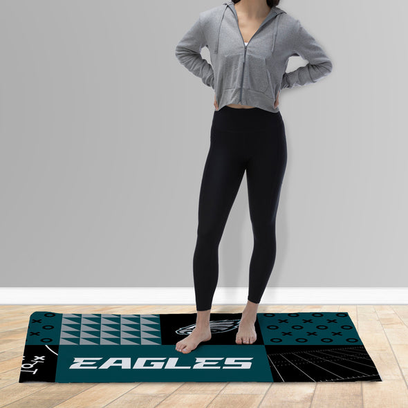 Northwest NFL Philadelphia Eagles Colorblock Washable Area Living Rug, 36" X 60"