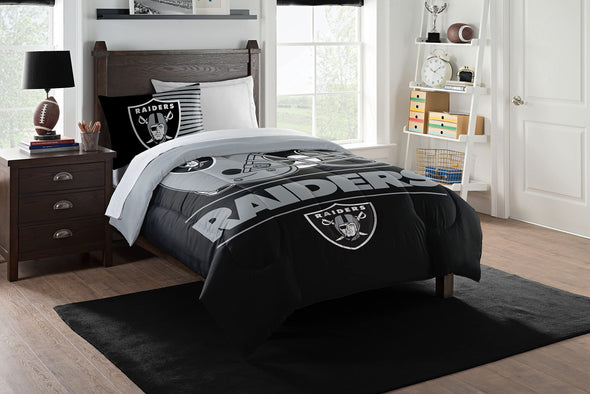 Northwest NFL Las Vegas Raiders Draft Comforter Set, King